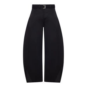 Sacai Men Wide Leg Cotton Chino Trousers